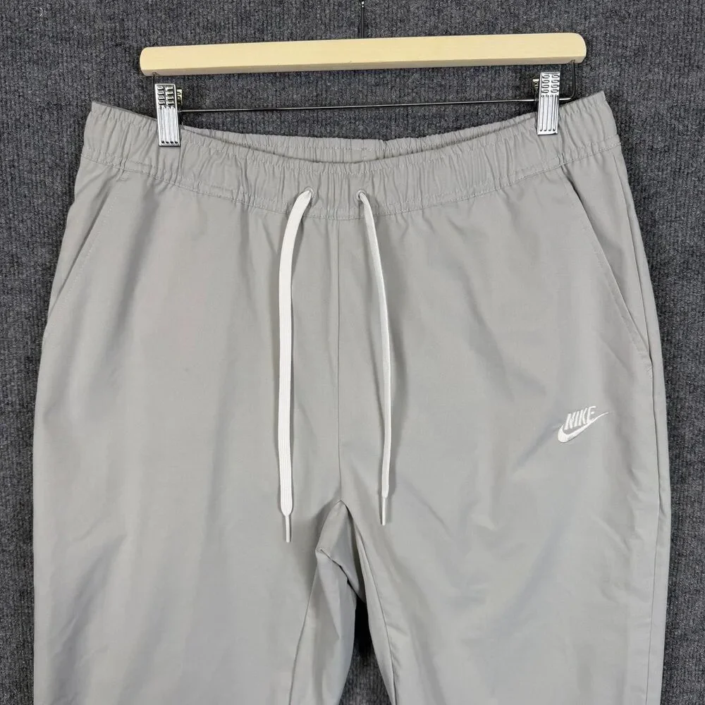 Nike Club Woven Tapered Pants Men's Large White DX0623-077 Joggers Drawstring